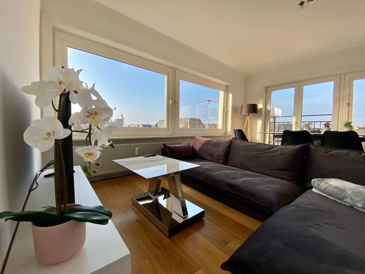 Luxury 3 Bedroom Apartment On The Top Floor With Panoramic View Ostende Extérieur photo