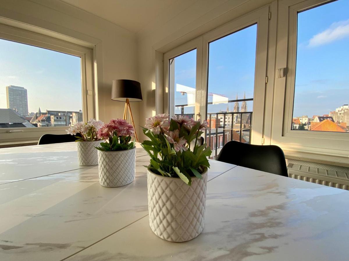 Luxury 3 Bedroom Apartment On The Top Floor With Panoramic View Ostende Extérieur photo